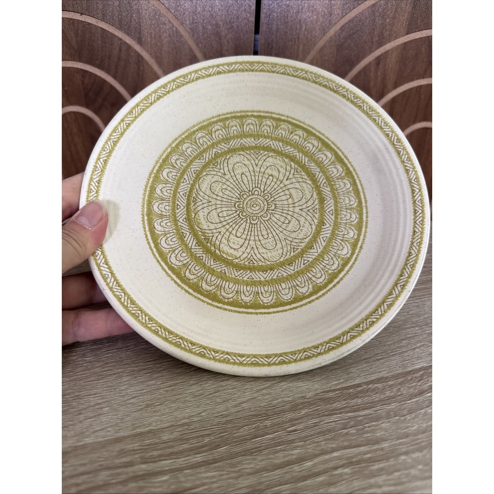 Franciscan Hacienda Green Salad Plate 8.25" Vintage MCM Earthenware